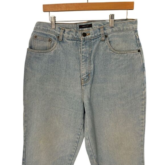 Bill Blass Women’s Vintage High Rise Easy Fit Light Wash Mom Jeans Sz 14 - Picture 3 of 10